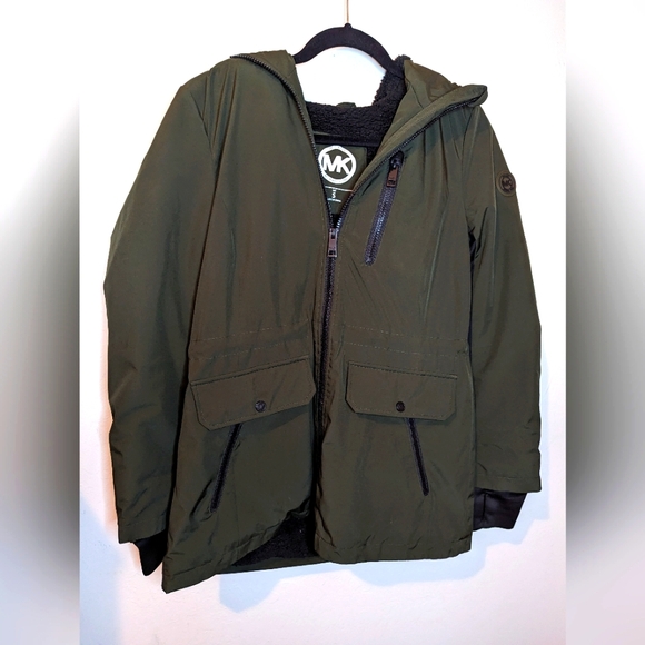 SOLD******Michael Kors Fishtail Hooded Parka Coat Farfetch  pre loved size small - Picture 1 of 10